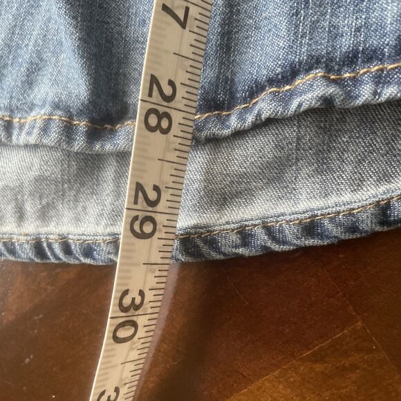 Women’s Denim Wrangler Pearl Snap Front Peace Hope Love Long Sleeve Shirt XL - Picture 15 of 15